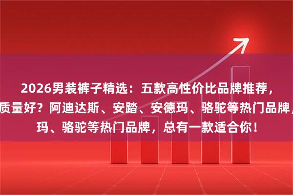 2026男装裤子精选：五款高性价比品牌推荐，哪个牌子男装裤子质量好？阿迪达斯、安踏、安德玛、骆驼等热门品牌，总有一款适合你！